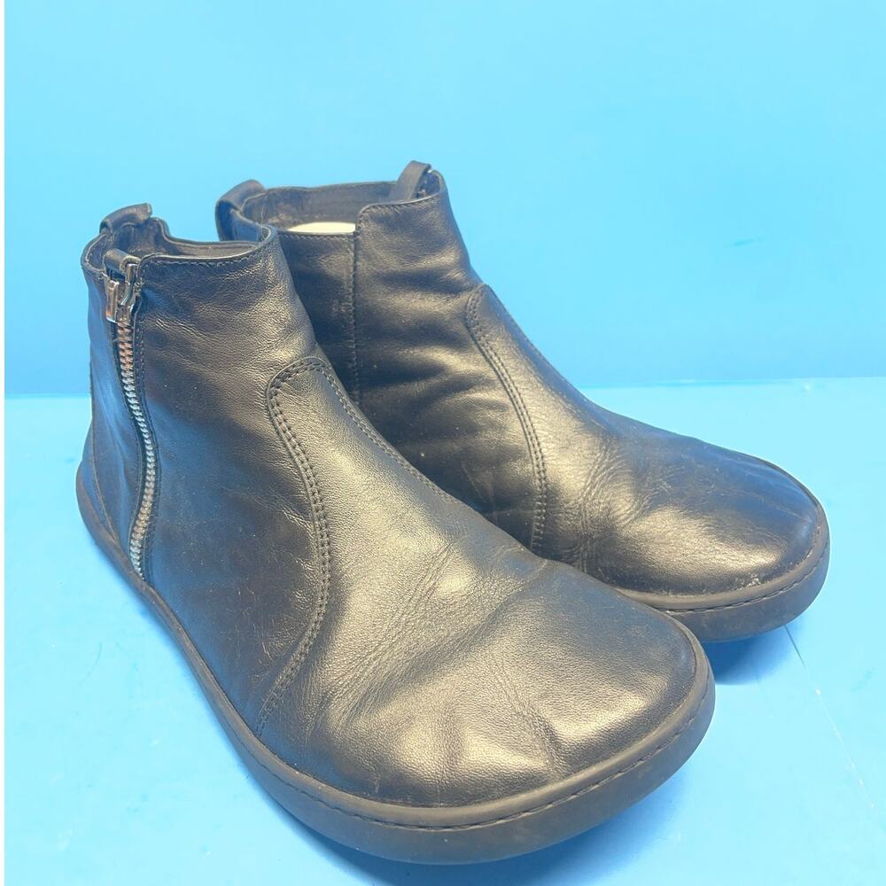 Shapen Ivy Ankle Boot Black Leather Size 7.5 Booties